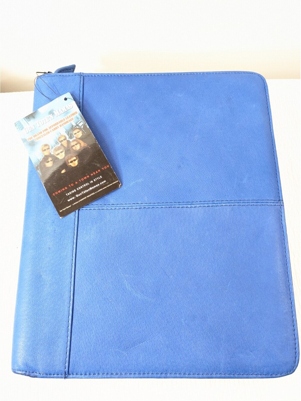 NEW Gun Tote'n Mamas Ipad Tablet Concealed Carry Case Leather Adjustable blue